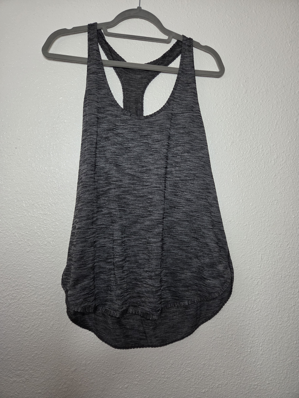 lululemon athletica Heathered Charcoal Racerback Tank